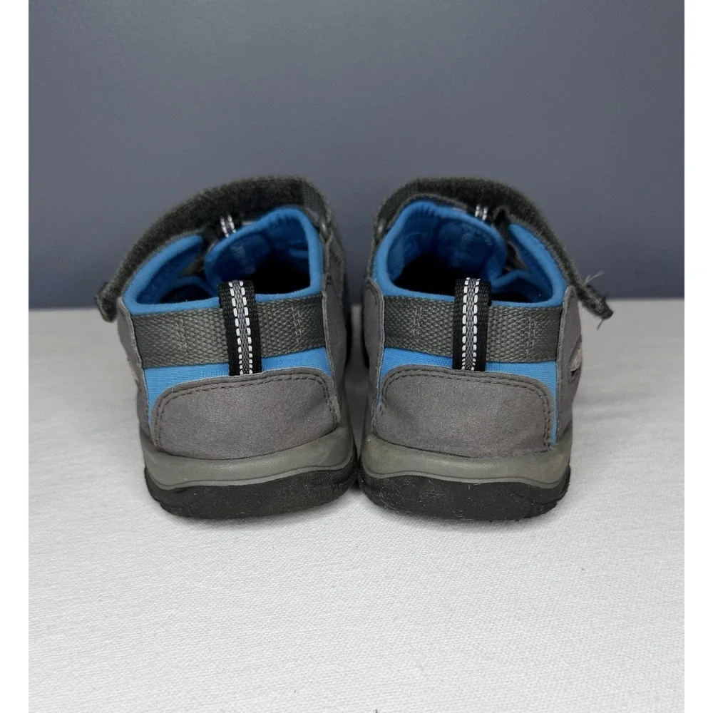 Keen Newport H2 Sandals Kids 4 Gray Blue Closed Toe Fisherman Water Hiking